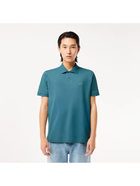 Lacoste Koszulka Polo Oryginał Petit Piqué niebieska