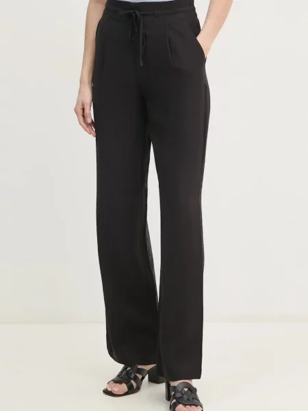 Calvin Klein Jeans spodnie fason chinos high waist czarny