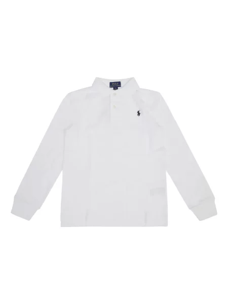Koszulka polo dziecięca Polo Ralph Lauren biała