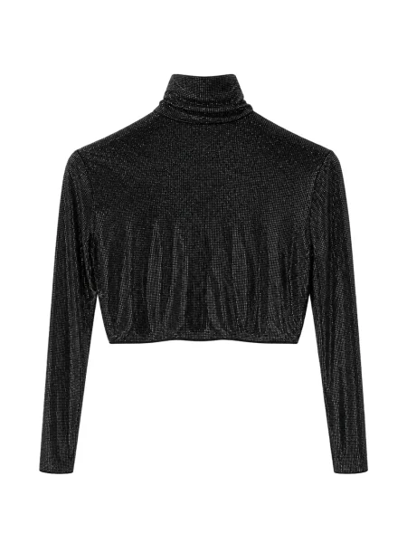 Decupat top Off-white alb