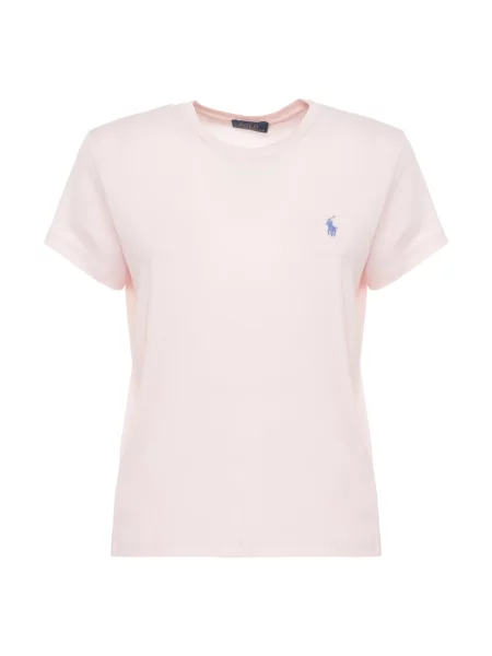 T-shirt z wyhaftowanym logo Polo Ralph Lauren różowa