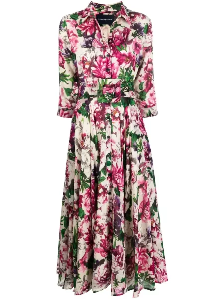 Sukienka koszulowa Samantha Sung w kwiatki z nadrukiem