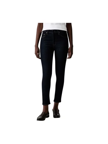 Jeansy skinny Levi's 721 z wysoką talią niebieskie