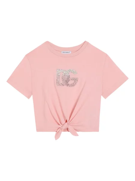 Koszulka dziecięca Dolce And Gabbana różowa