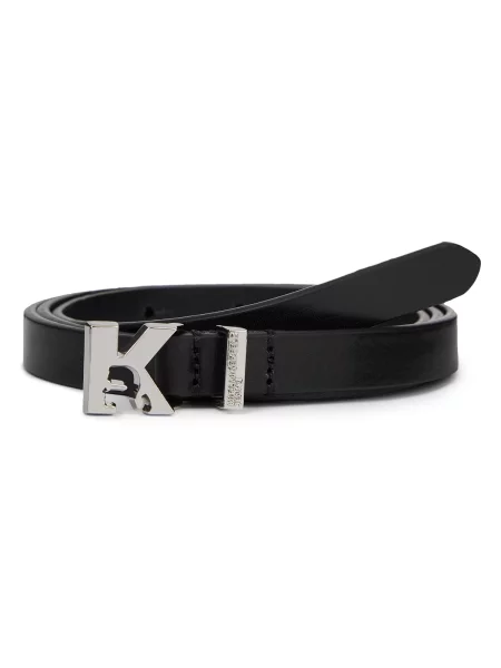 Pásek Karl Lagerfeld Jeans černý