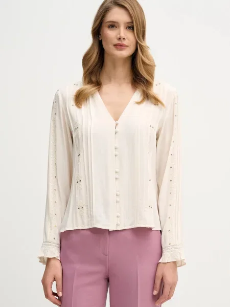 Hoss Intropia cămașă regular bej