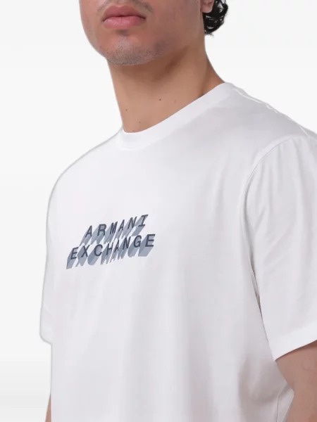 Μπλούζα Armani Exchange με σχέδιο λευκό