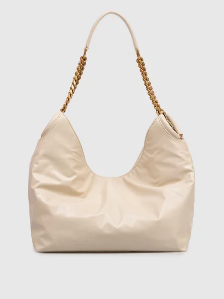 Шкіряна сумка HORTENSE Saint Laurent бежева