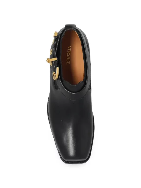 Botine chelsea Versace din piele negru