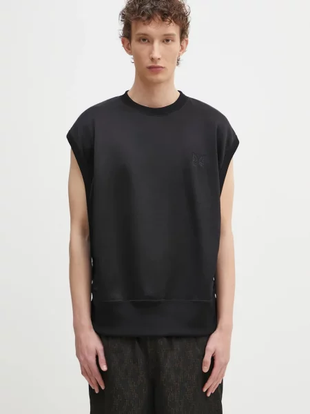 Vesta Needles Sleeveless s aplikací černá