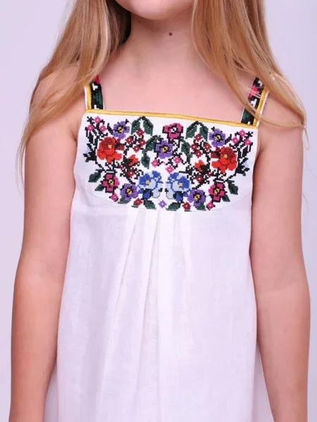 Детское платье Folk Moda белое