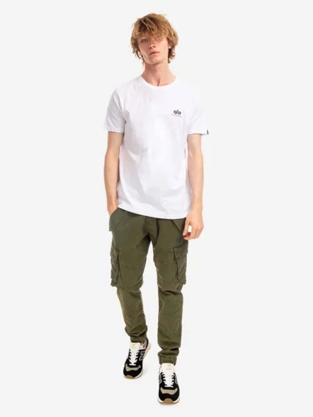 Majica Alpha Industries s tiskom bijela