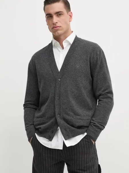 Bally cardigan din cașmir bărbați gri