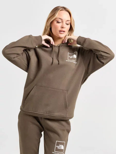 The North Face Bluza Z Kapturem Outline brązowa