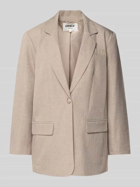 Długi żakiet o kroju relaxed fit z zapięciem na jeden guzik model ‘LINDA’ Only