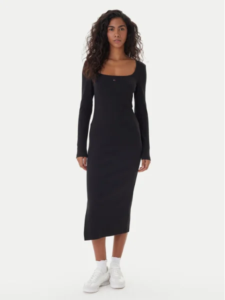 Tommy Jeans Rochie de zi negru