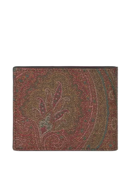 Portofel Etro cu imagine cu model paisley maro