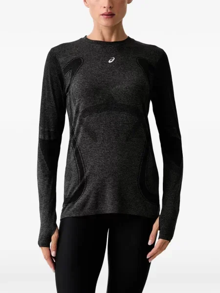 Lung tricou Asics cu imagine gri