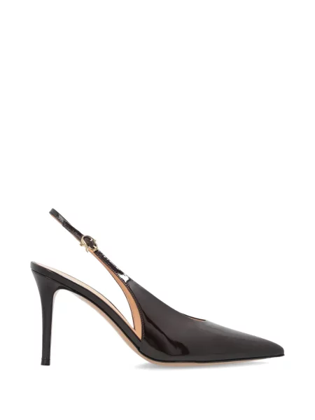 Pantofi cu toc Gianvito Rossi din piele slingback maro
