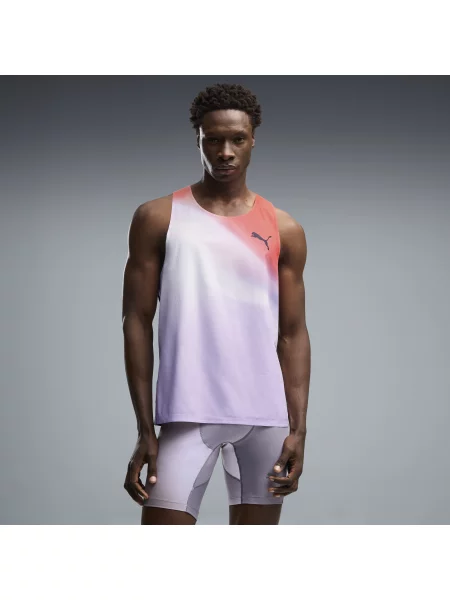 PUMA koszulka bez rękawów do biegania Lightspeed ULTRAWEAVE Graphic Odzież S szary