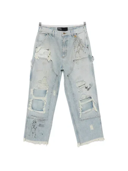 Džíny Paly s dírami modré