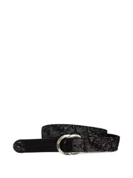 Cu centură curea Byblos cu model floral din dantelă negru