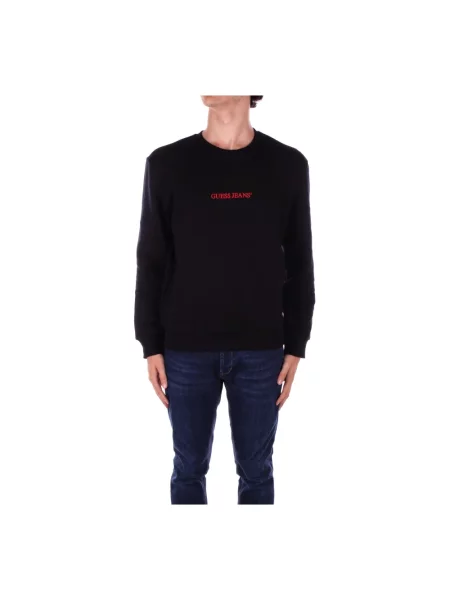 Bluza Guess Jeans z autografem czarna