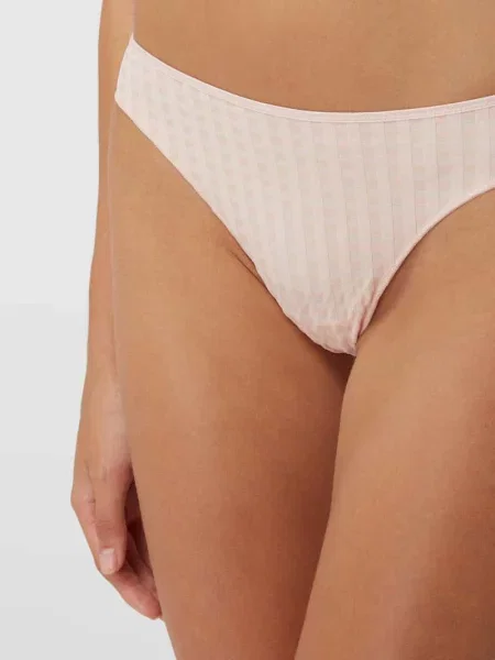 Stringi z fakturowanym wzorem model ‘Avero Thong’ Marie Jo różowe