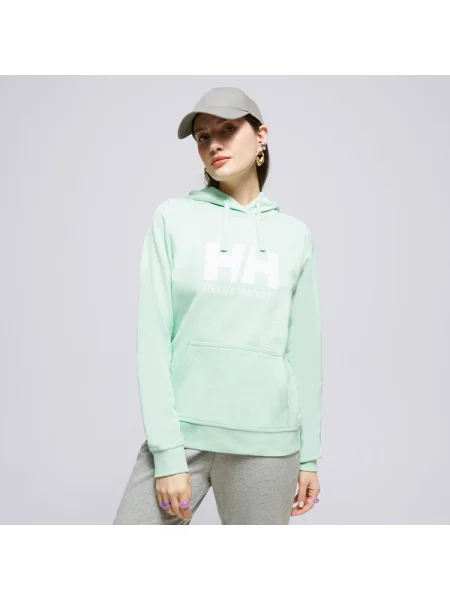 Суичър с качулка Helly Hansen с качулка зелено