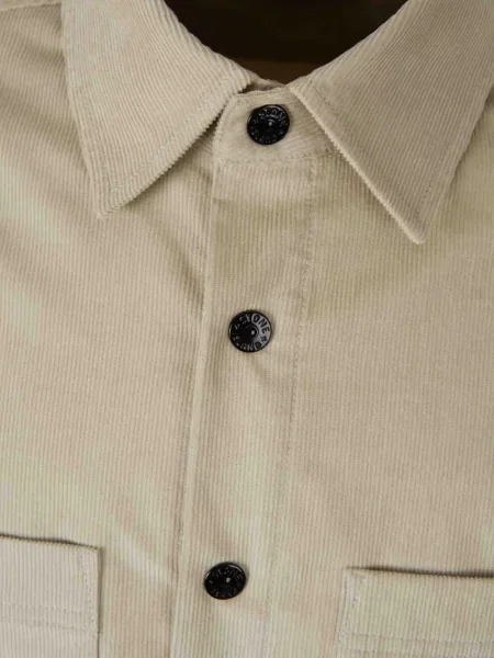 Μπουφάν πουκάμισο Stone Island κοτλέ πέτρες