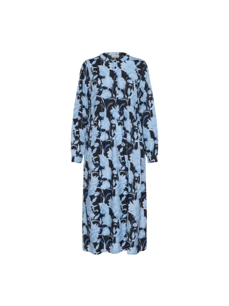 Wielobarwność sukienka koszulowa Kaffe