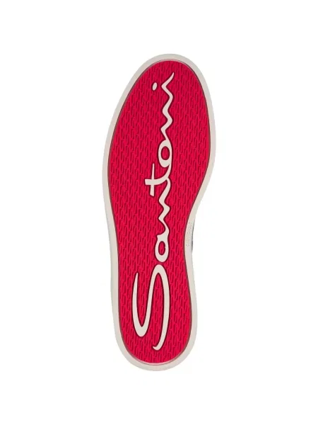 Szarvasbőr sneaker Santoni kék