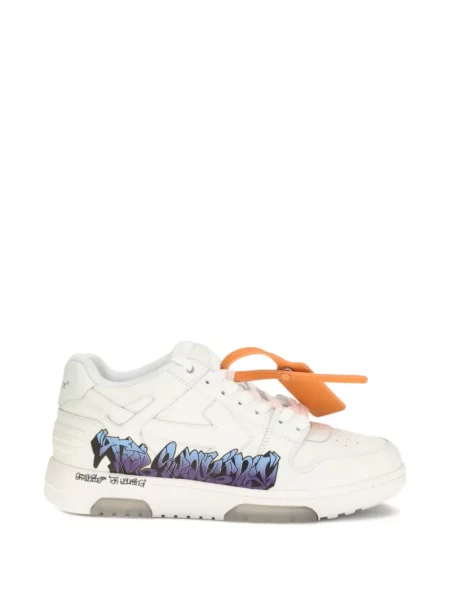 Sneakerși Off-white cu imagine alb