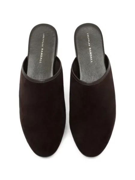 Papuci tip mules Loeffler Randall din piele de căprioară maro