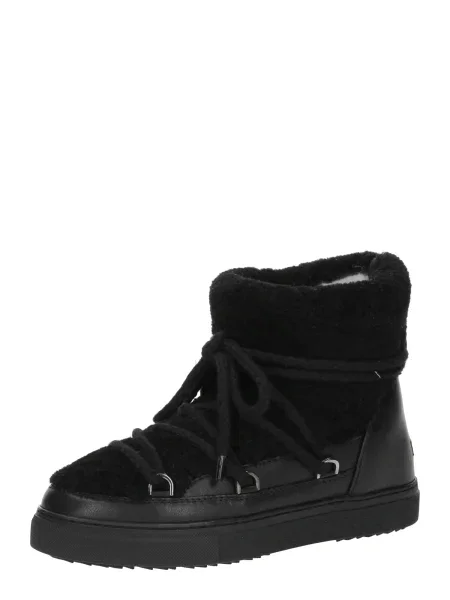 INUIKII Bocanci CURLY | piele | shearling negru