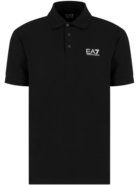 Polo Ea7 Emporio Armani cu autograf negru