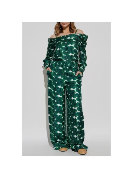 Spodnie Max Mara zielone