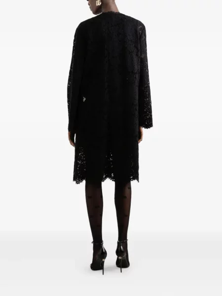 Rochie mini Dolce & Gabbana din dantelă de costum negru