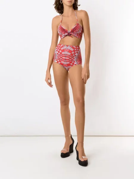 Bikini Amir Slama z nadrukiem czerwony