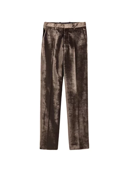 Pantaloni Maison Margiela de catifea maro