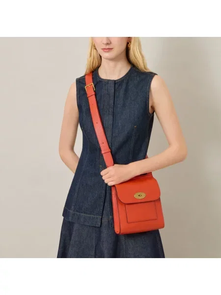 Torebka crossbody Mulberry skórzana klasyczna brązowa