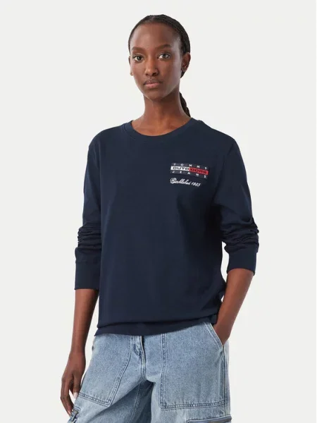 Tommy Jeans Blúz Sötétkék