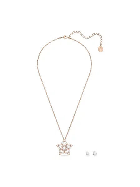 Naszyjnik Swarovski różowy