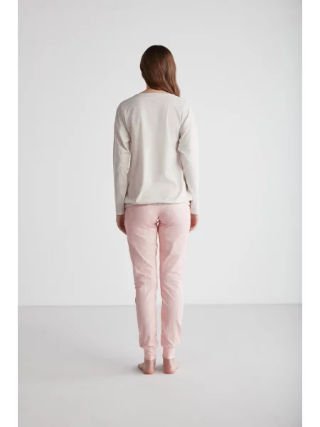 Піжама US Polo беж/меланж