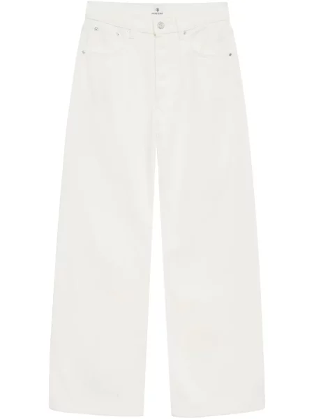 Blugi drepți Anine Bing alb