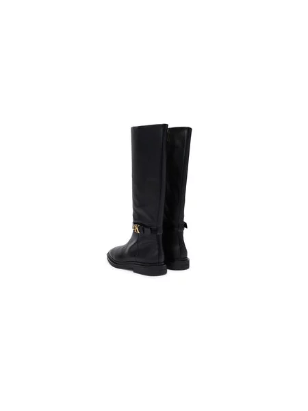 Csizma Calvin Klein Square High Boot Lth Mg Hdw fekete