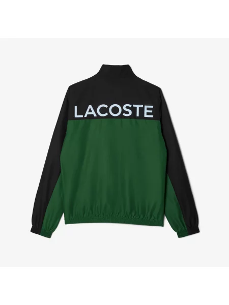 Lacoste Dres Z Zamkiem Z Blokadą Koloru Regular Fit czarny