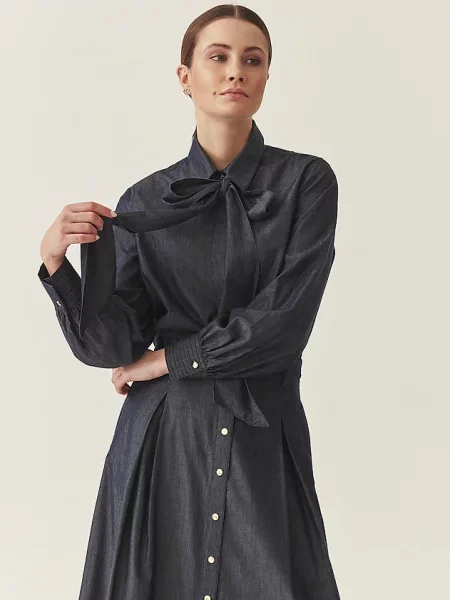 TATUUM Tricou denim albastru