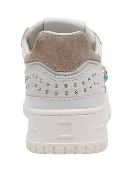 Sneakerși D.a.t.e. cu tepi alb