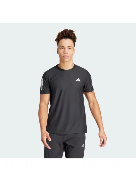 ADIDAS PERFORMANCE Tehnička sportska majica Own the Run crna bijela